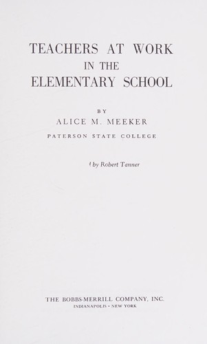 Teachers at work in the elementary school.