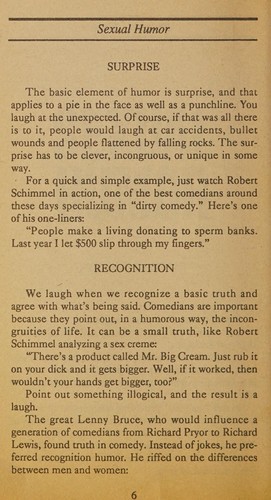 Sexual Humor: Warning 