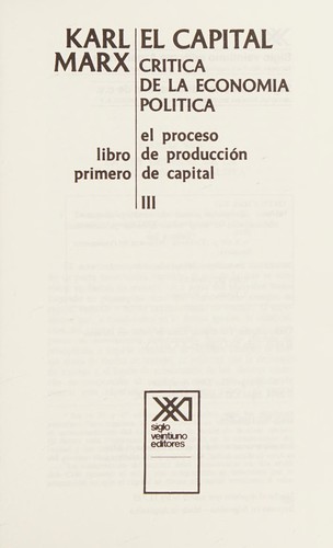Capital, El - Tomo 1 Volumen 3