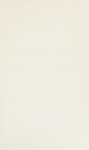 The administration of the college library