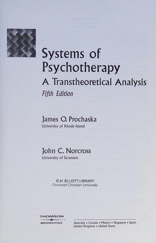 Systems of psychotherapy
