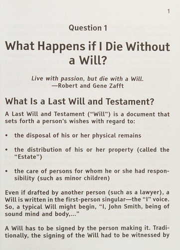 20 questions to ask about wills & estates
