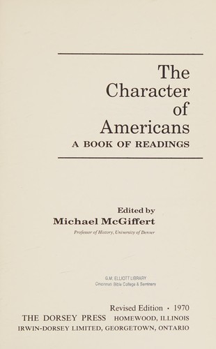 The character of Americans