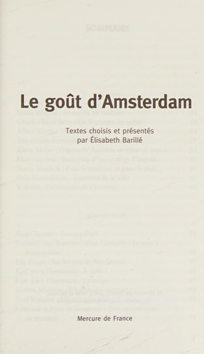 Le goût d'Amsterdam