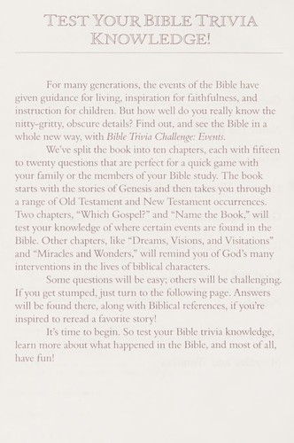 Bible Trivia Challenge