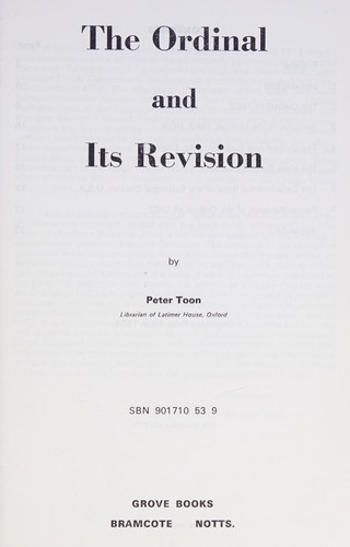 The Ordinal and its revision