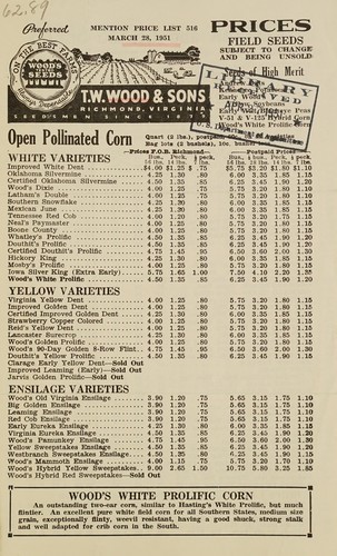 Prices, field seeds