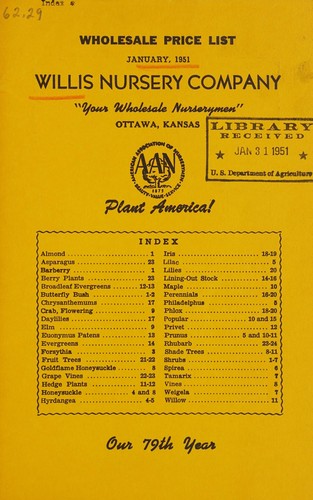 Wholesale price list