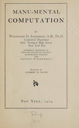 Manu-mental computation