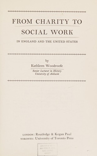 From charity to social work, in England and the United States