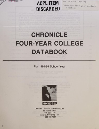 Chronicle Four-Year College Databook