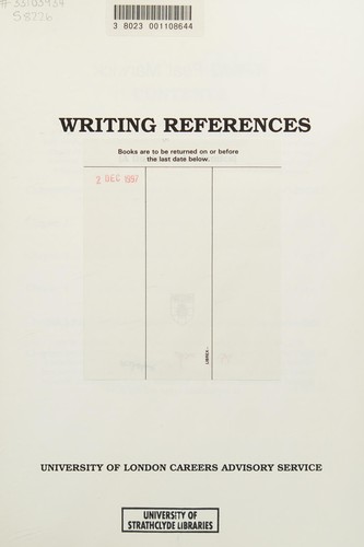 Writing references