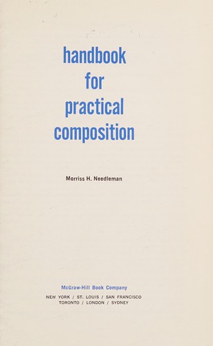 Handbook for practical composition