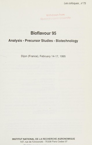 Bioflavour 95 (Les Colloques)