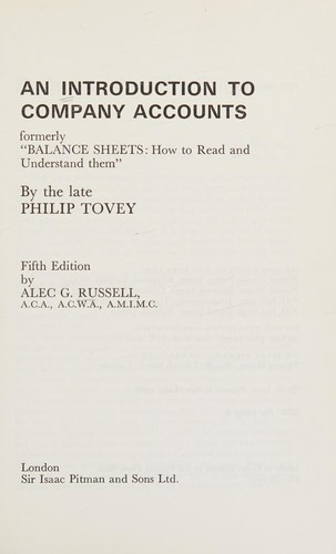An introduction to company accounts