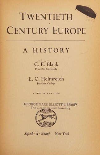 Twentieth century Europe