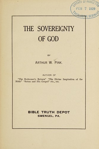 The sovereignty of God
