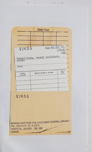 Pangnirtung, recent sculpture