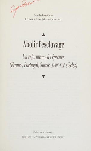 Abolir l'esclavage