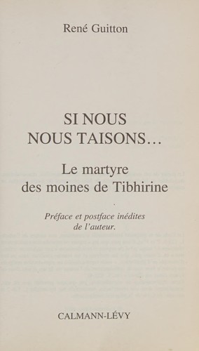 Si nous nous taisons