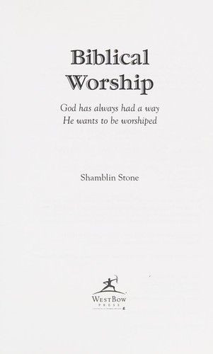 Biblical Worship