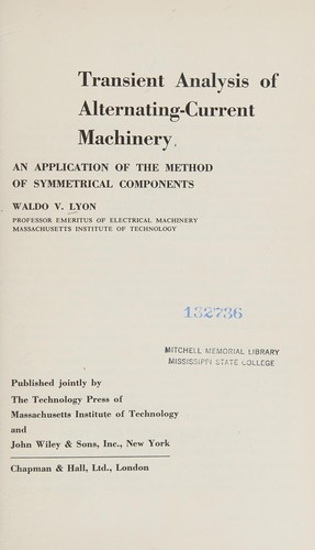 Transient analysis of alternating-current machinery