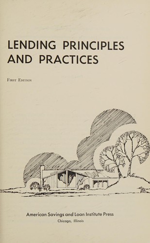 Lending principles and practices.