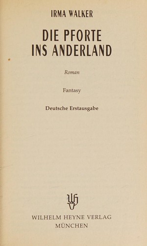 Die Pforte ins Anderland