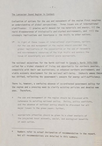 People, resources and the environment