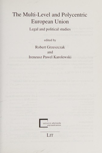 The multi-level and polycentric European Union