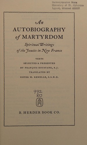 An autobiography of martyrdom