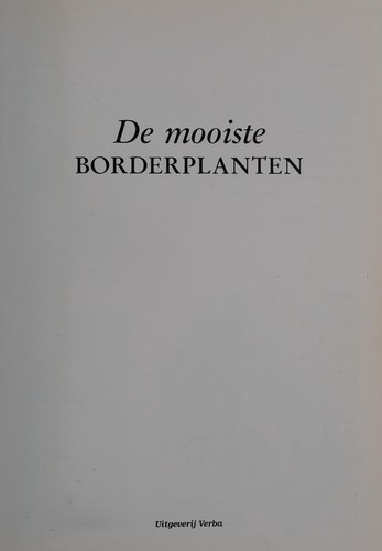 De mooiste borderplanten