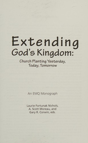 Extending God's kingdom