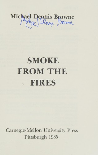 Smoke from the Fires (Carnegie-Mellon Poetry)