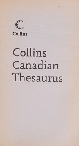 Collins Canadian thesaurus