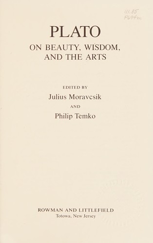 Plato on beauty, wisdom, and the arts