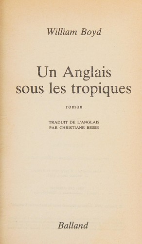 Un Anglais sous les tropiques