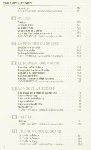 Canada - l'est, Ontario, Québec, provinces atlantiques