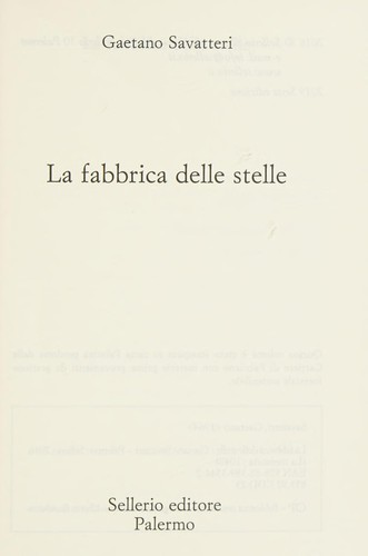 La fabbrica delle stelle