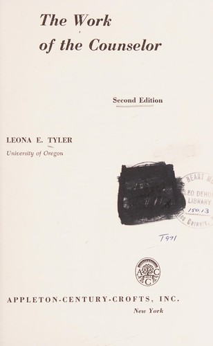 The work of the counselor.