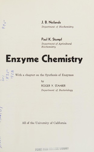 Outlines of enzyme chemistry