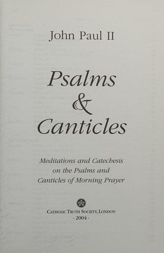 Psalms & canticles