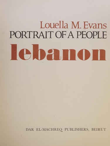 Portrait of a people: Lebanon