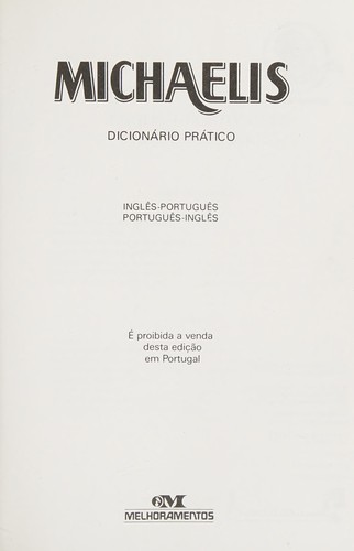 Basic Michaelis English-Portuguese, Portuguese-English Dictionary