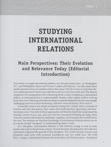 Current Debates in International Relations