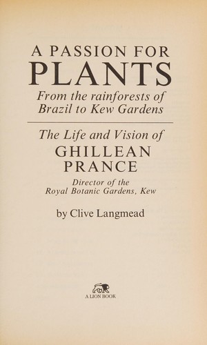 A passion for plants