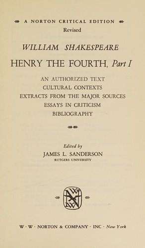 Henry the fourth, part 1