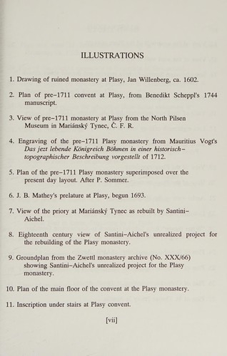 Santini-Aichel's design for the convent of the Cistercian Monastery at Plasy in Western Bohemia