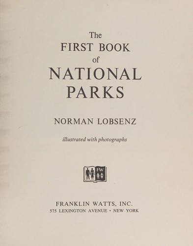 The first book of national parks.