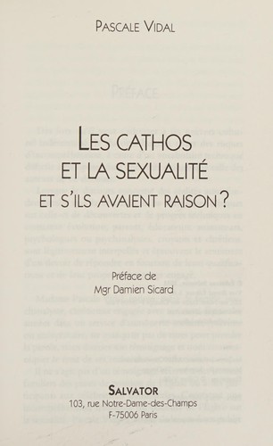 Les cathos et la sexualité